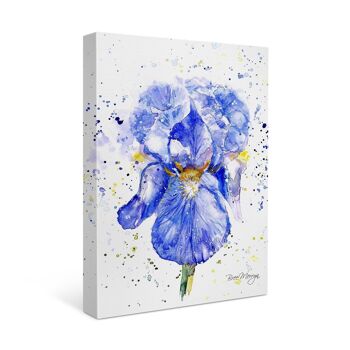 Cutie en toile bleu iris 2