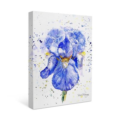 Cutie en toile bleu iris