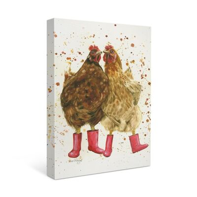 Chick Chat in Boots Canvas Cutie