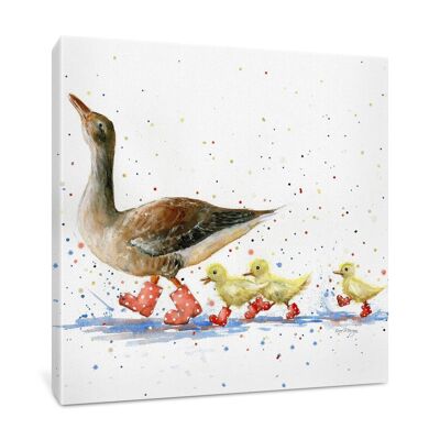 Puddle Parade Medium Box Canvas