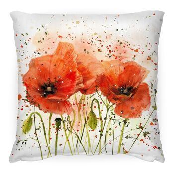 Coussin coquelicots moyen 1