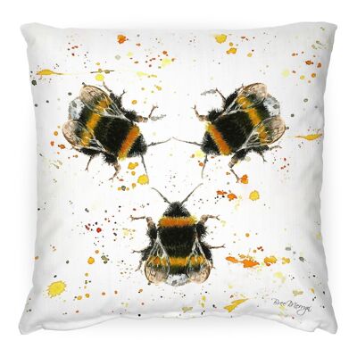 Mittelgroßes Kissen mit drei Bienen