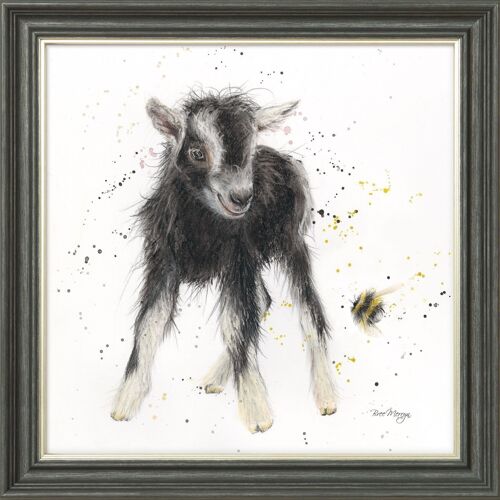 Billy and Bumble Midi Framed Print - Graphite