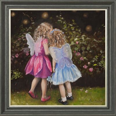 Do You Believe In Fairies Midi Framed Print - Graphite