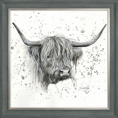 Donal Midi Framed Print - Charcoal