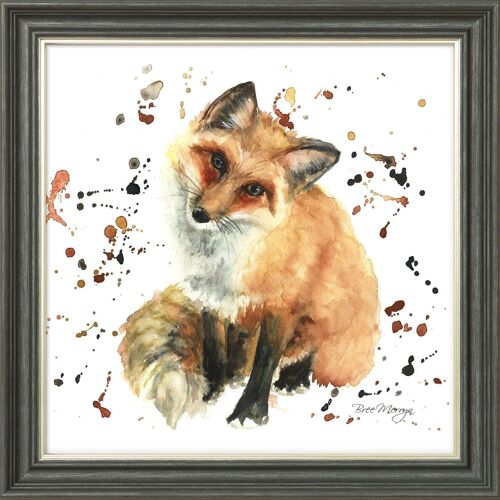 Freddie Midi Framed Print - Graphite