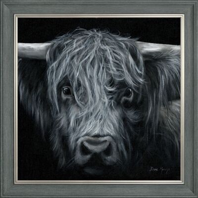 Hamish Midi Framed Print - Charcoal