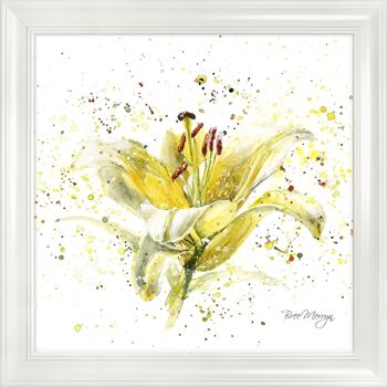 Affiche encadrée midi Lemon Lily - Blanc 2