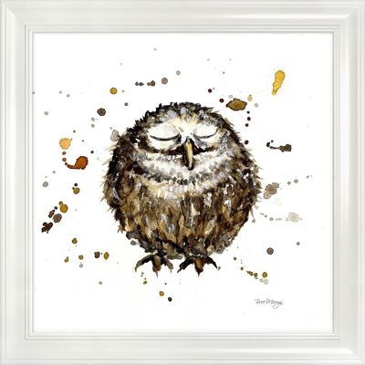 Oscar Midi Framed Print - White