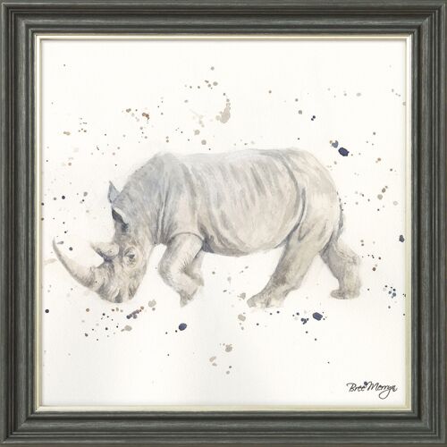 Rory Midi Framed Print - Graphite