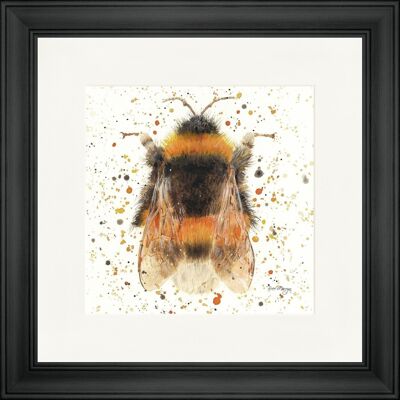 Impression encadrée classique Bee Amazing - Noir