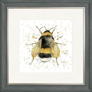 Impression encadrée classique Bee Awesome - Anthracite 2