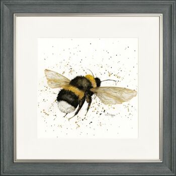 Affiche encadrée classique Bee Kind - Anthracite 2