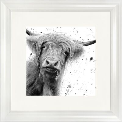 Betsy B&W Classic Framed Print - White