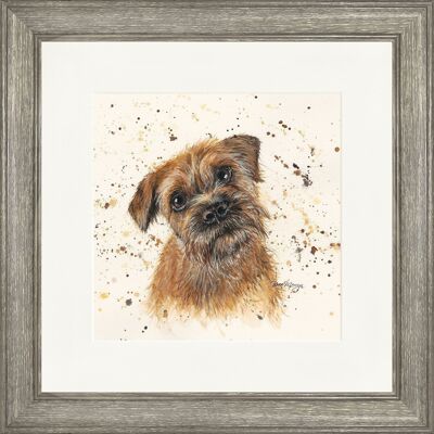 Buddy Classic Framed Print - Dark Wood