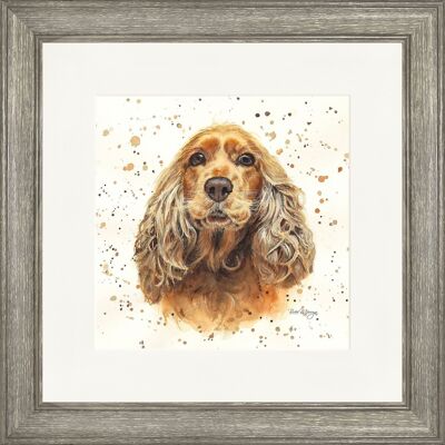 Cara Classic Framed Print - Dark Wood