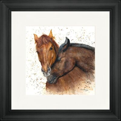 Chilli and Pepper Classic Framed Print - Black