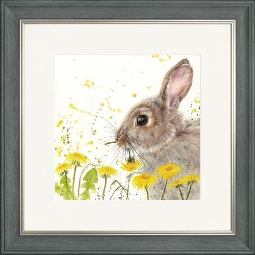 Dandelion Delight Classic Framed Print - Charcoal