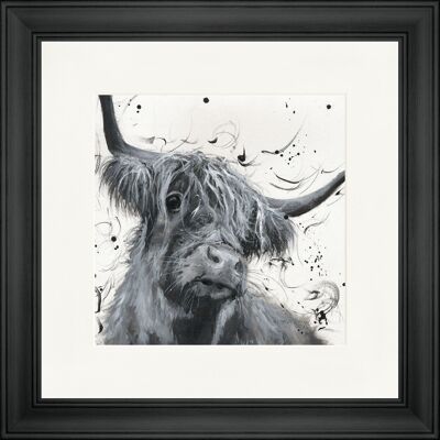 Dougal Classic Framed Print - Black