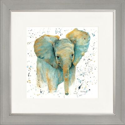 Esme Classic Framed Print - Grey