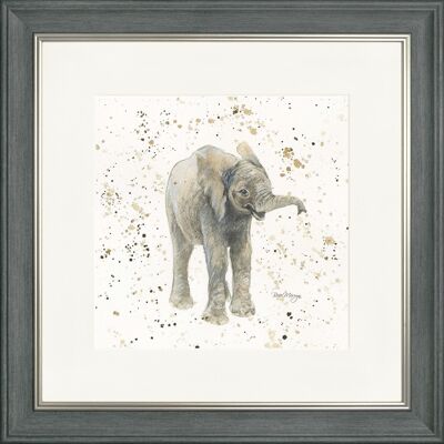 Ezra Classic Framed Print - Charcoal