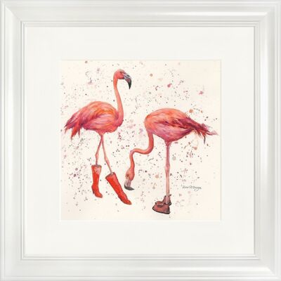 Felicity and Flora Classic Framed Print - White