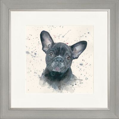 Fifi Classic Framed Print - Grey