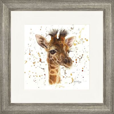 Gemima Classic Framed Print - Dark Wood