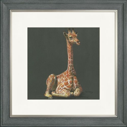 Giselle Grey Classic Framed Print - Charcoal