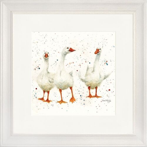 Going for a Gander Classic Framed Print - Off White