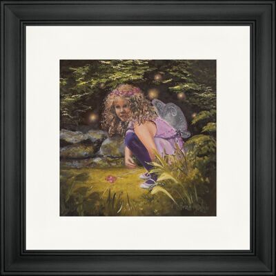 Hiding with the Fairies Classic Framed Print - Black