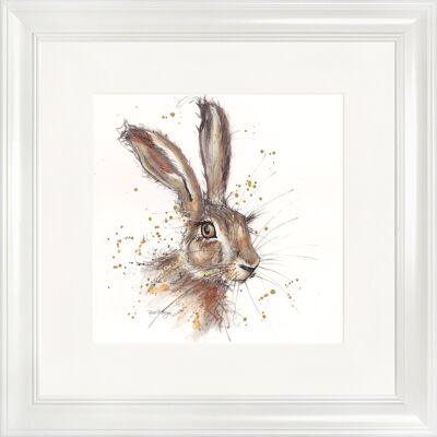 Hunter Classic Framed Print - White