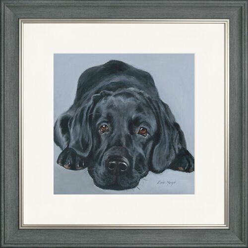 Jet Classic Framed Print - Charcoal