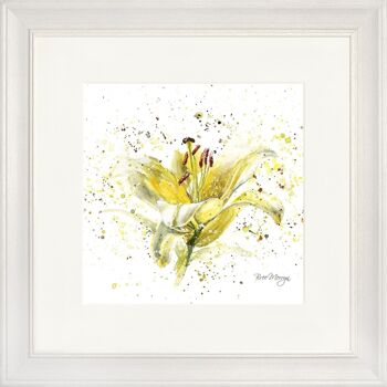 Affiche encadrée classique Lemon Lily - Blanc cassé 2