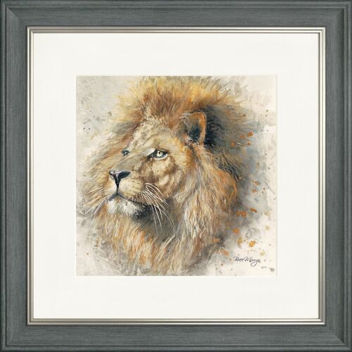 Lex Classic Framed Print - Charcoal