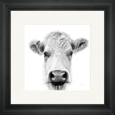 Lily B&W Classic Framed Print - Black