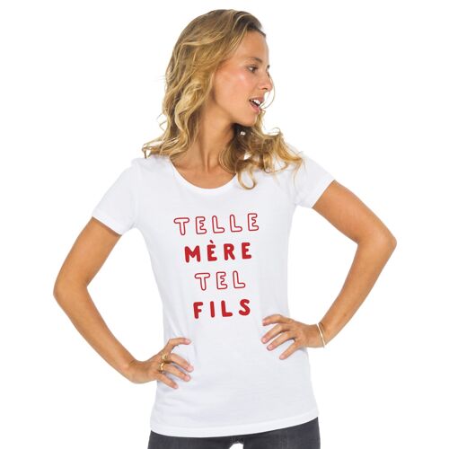 TSHIRT BLANC TELLE MÈRE TEL FILS MPT femme