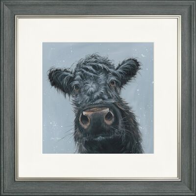 Madge Classic Framed Print - Charcoal