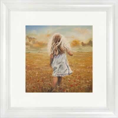 Molly Classic Framed Print - White