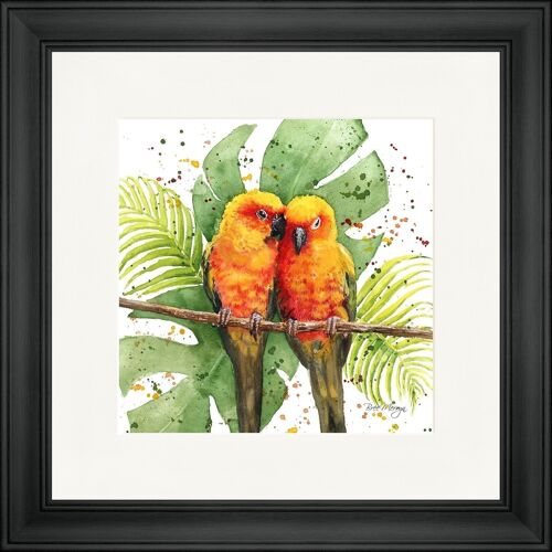 Paige and Paulo Classic Framed Print - Black