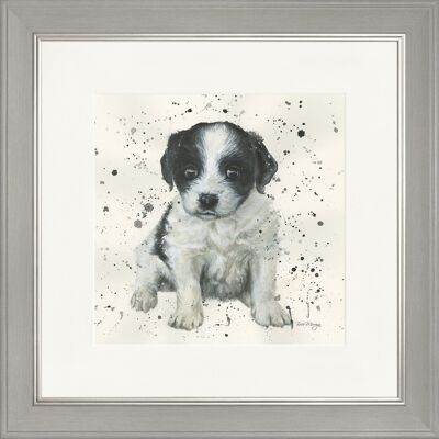 Patch Classic Framed Print - Grey