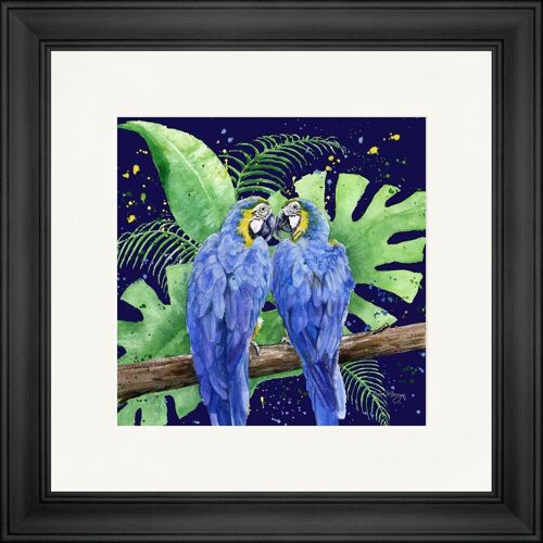 Patsy and Pablo Blue Classic Framed Print - Black