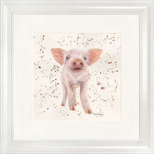 Penelope Classic Framed Print - White