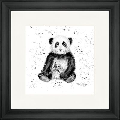 Polly B&W Classic Framed Print - Black