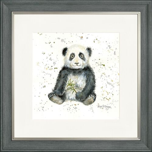Polly Classic Framed Print - Charcoal
