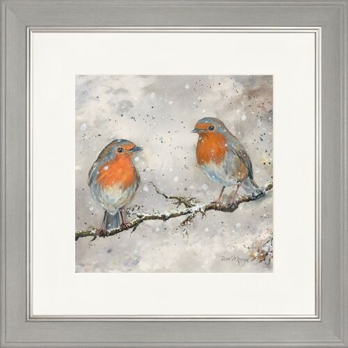 Rupert and Ruth Classic Framed Print - Grey