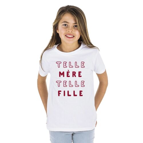 Tshirt blanc telle mère telle fille 2 mpt