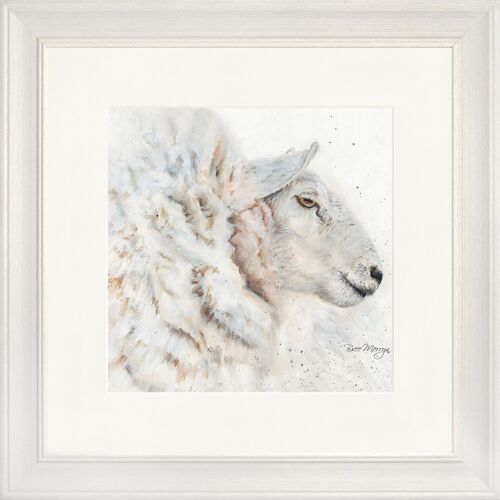 Shona Classic Framed Print - Off White