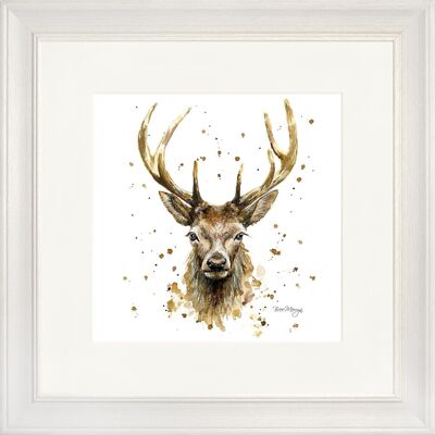 Silas Classic Framed Print - Off White