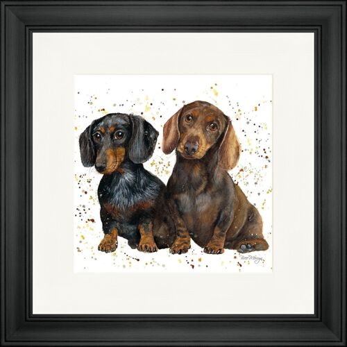 Slinky and Scooter Classic Framed Print - Black
